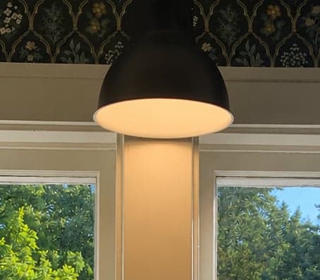 Black Dome Pendant Light Fixture, Industrial Style