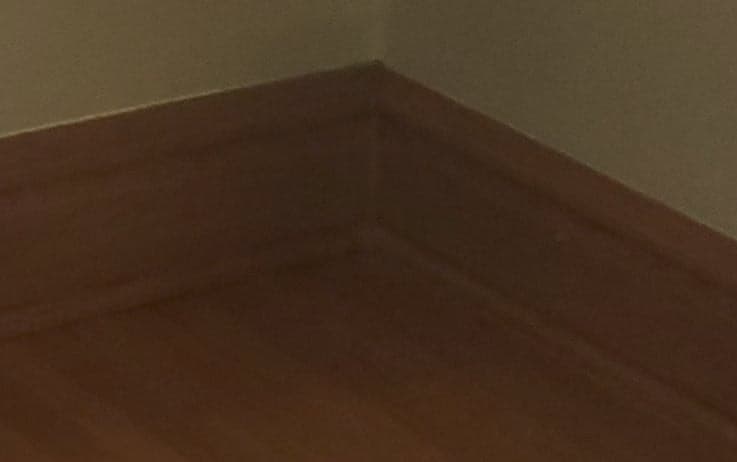 3-Piece Stained Oak Baseboard Molding, Salvage, Sold per Linear Foot