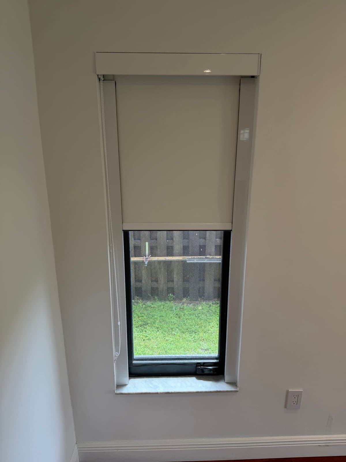 Modern Black Frame Windows with Custom Roller Shades – 9 available